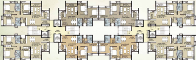 Floor Plan of Merlin Springville Greens in Tamando, Bhubaneswar - Image 50006
