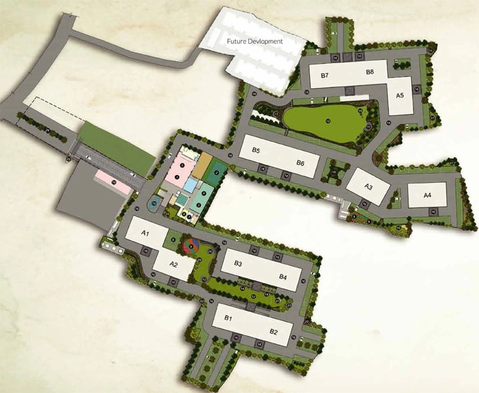 Master Plan of Merlin Springville Greens in Tamando, Bhubaneswar - Image 50007