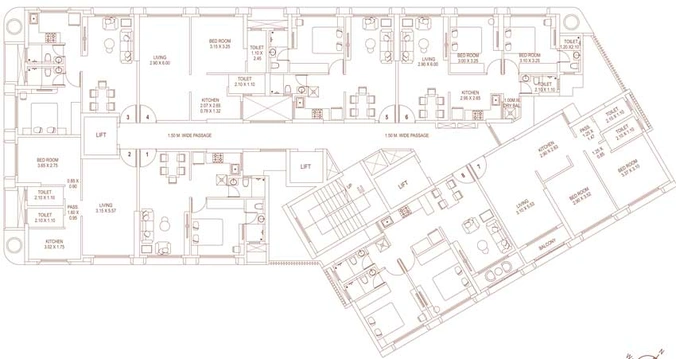 Floor Plan of Platinum 53 West in Andheri West, Mumbai - Image 19670