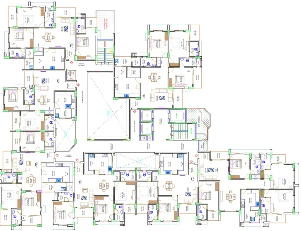 Floor Plan of Veegaland Maybell in Thrikkakara, Kochi - Image 47454