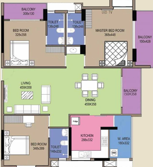 3 BHK Flat in Veegaland Zinnia in Kakkanad, Kochi - Image 508731