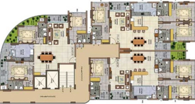 Floor Plan of National Kingdom in Palarivattom, Kochi - Image 8914