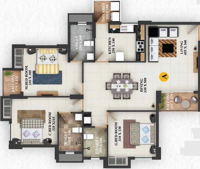 3 BHK Flat in Olive Ourania in Edappally, Kochi - Image 413339