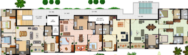 Floor Plan of Indus Gratia Breezy Meadows in Thrippunithura, Kochi - Image 8972