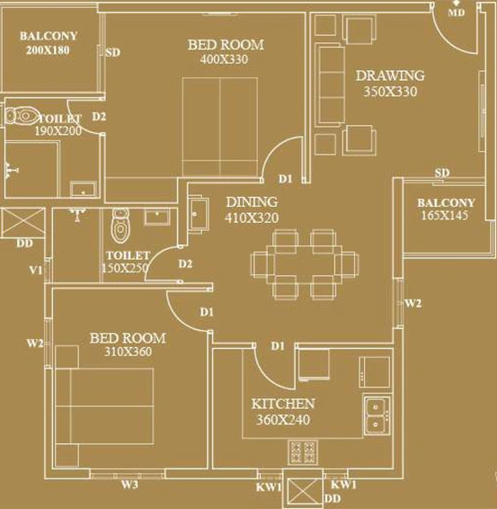 2 BHK Flat in Oxoniya Identity in Edappally, Kochi - Image 507451