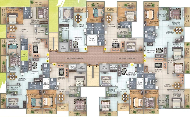 Floor Plan of Mateshwari Singh Villa in Danapur, Patna - Image 27193