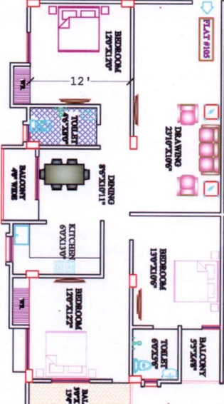 3 BHK Flat in Prem Ram Prasad Kunj in Danapur, Patna - Image 427762