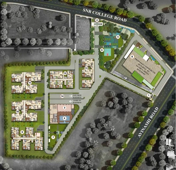Master Plan of Globus Arima Legend in Peelamedu, Coimbatore - Image 6967