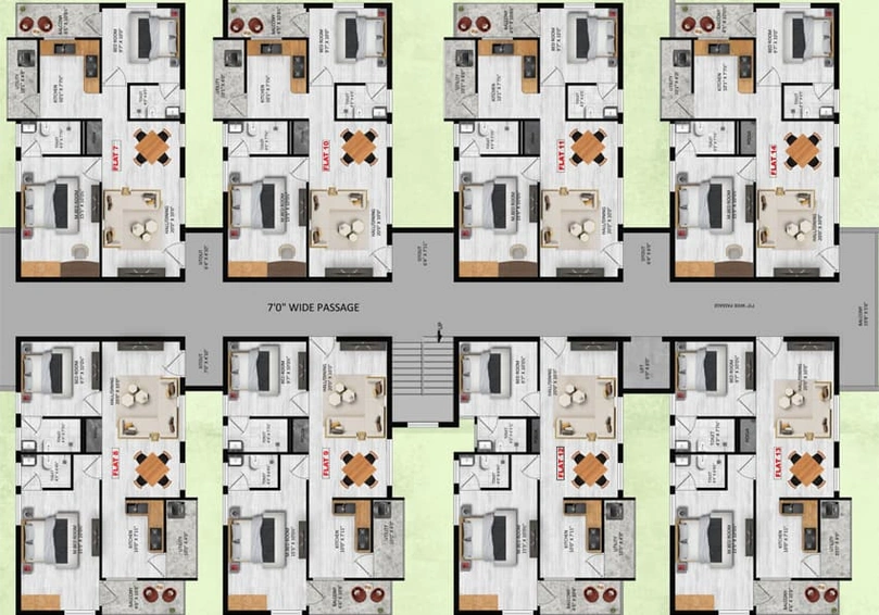 Floor Plan of GR Lotus in Ganapathy, Coimbatore - Image 60951