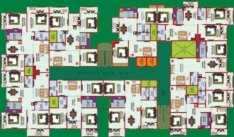 Floor Plan of Rudra Sharmanand Complex in Danapur, Patna - Image 14196
