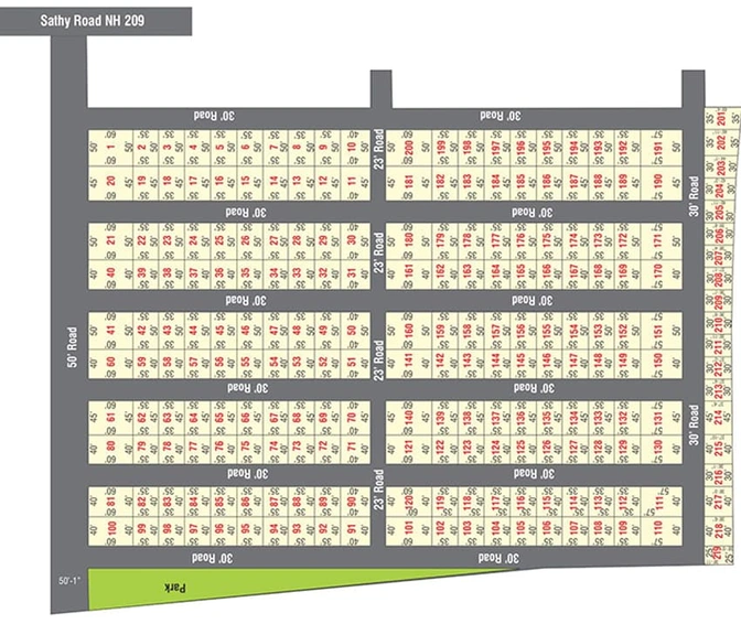 Master Plan of Greenfield Crown City in Saravanampatti, Coimbatore - Image 9279