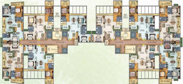Floor Plan of Aakriti The Nest in Bailey Road, Patna - Image 14335