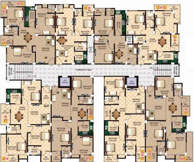 Floor Plan of Disha PM City in Painal, Patna - Image 35687