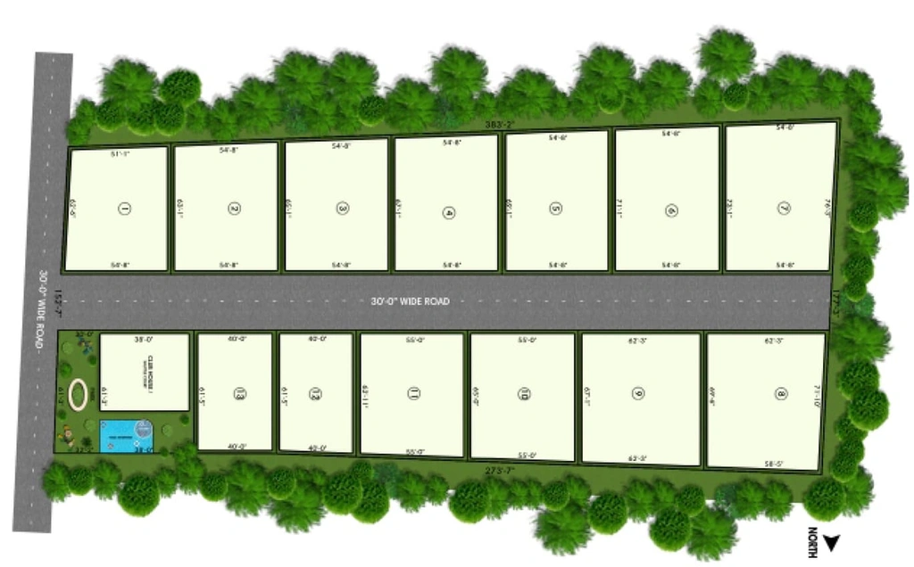Master Plan of Tanny Seyon Ville in Thudiyalur, Coimbatore - Image 14589