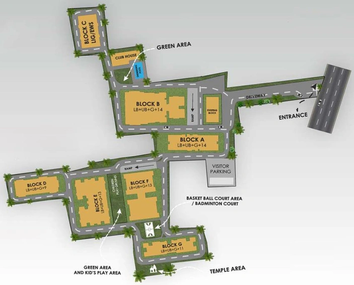 Master Plan of Anshul H2O City in Danapur, Patna - Image 84574