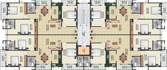 Floor Plan of Tribhuvan Hari Enclave in Danapur, Patna - Image 14465