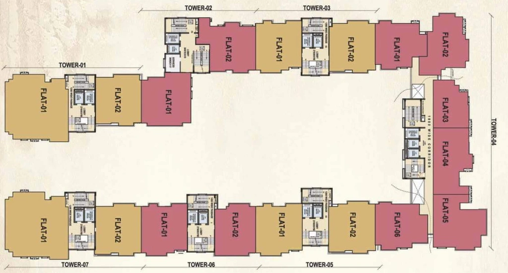 Floor Plan of Venus Paradise in Danapur, Patna - Image 34697