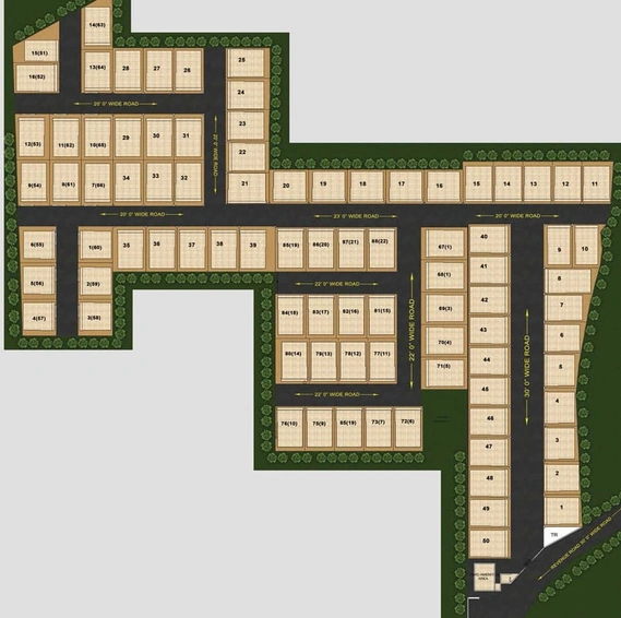 Master Plan of JB Valley in Hanspal, Bhubaneswar - Image 7293