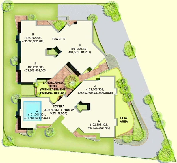 Master Plan of Mundeshwari Bailey Greens in Bailey Road, Patna - Image 35559