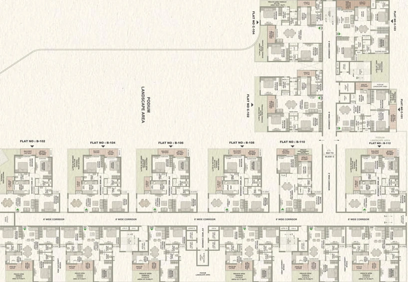 Floor Plan of Mahadev Greens in Trisulia, Bhubaneswar - Image 50114