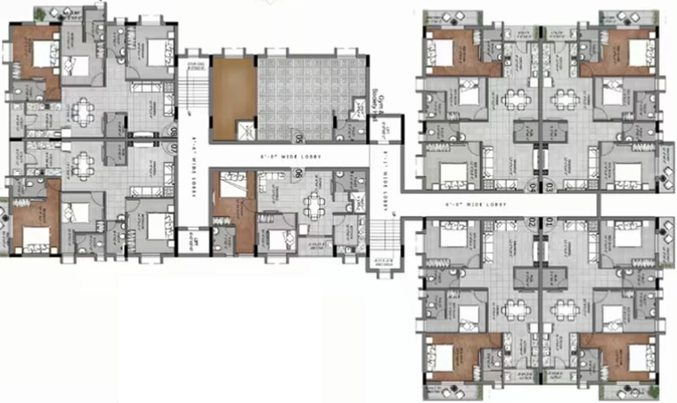 Floor Plan of Laxmi Imperial in Hanspal, Bhubaneswar - Image 7178