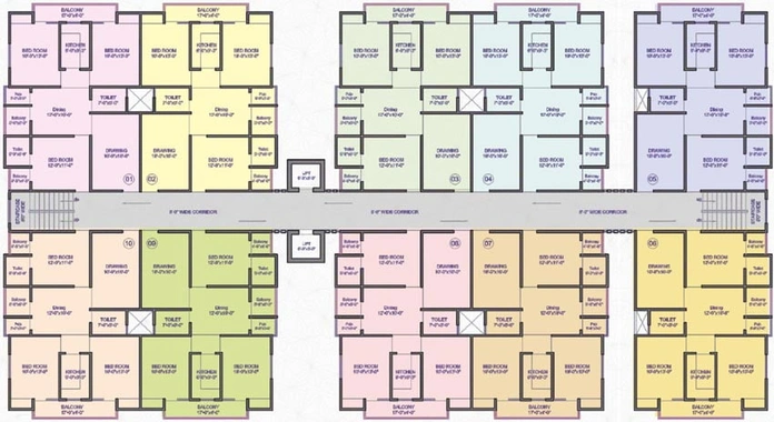 Floor Plan of Agrani SBI Township in Paijawa, Patna - Image 47478
