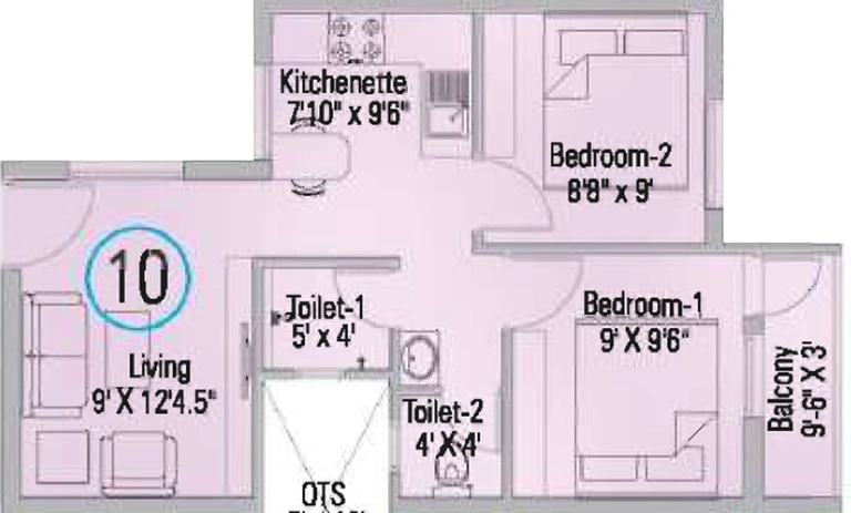 1 BHK Flat in Appaswamy The Bloomingdale in Pammal, Chennai - Image 414054
