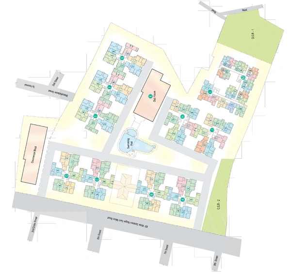 Master Plan of Appaswamy The Bloomingdale in Pammal, Chennai - Image 9085