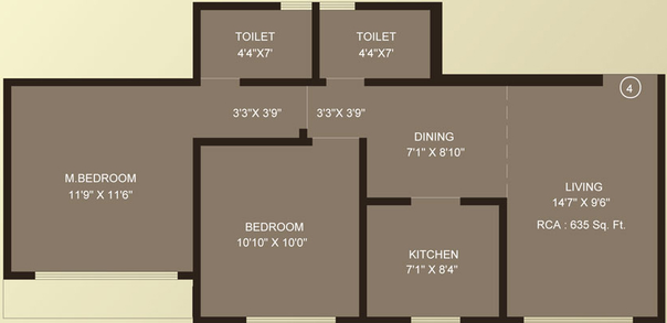 2 BHK Flat in Vraj One in Andheri West, Mumbai - Image 441793