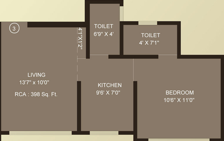 1 BHK Flat in Vraj One in Andheri West, Mumbai - Image 441792