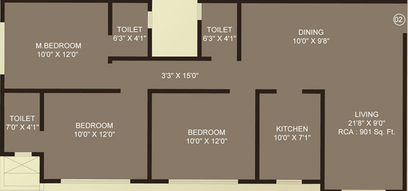 3 BHK Flat in Vraj One in Andheri West, Mumbai - Image 441794