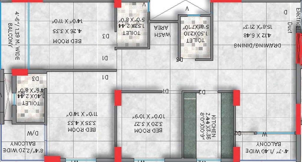 3 BHK Flat in Motwani GM Terrace in Phulnakhara, Bhubaneswar - Image 389565
