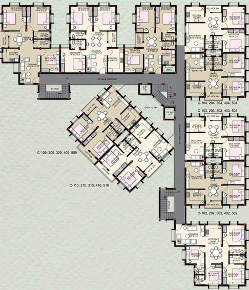Floor Plan of Saswat Homes in Patia, Bhubaneswar - Image 7091