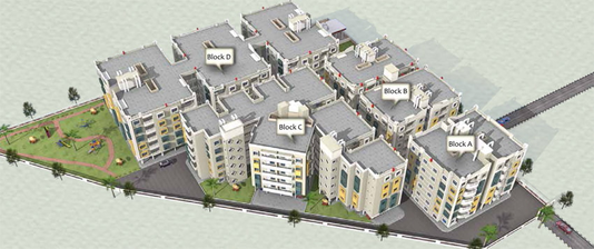 Master Plan of Saswat Homes in Patia, Bhubaneswar - Image 7092