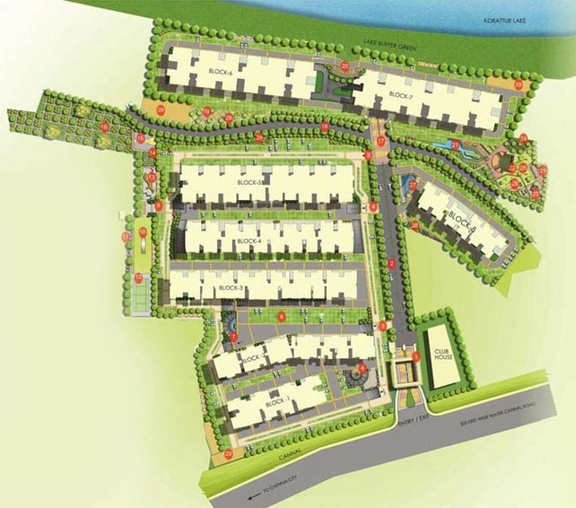 Master Plan of Alliance Orchid Springss in Korattur, Chennai - Image 9149