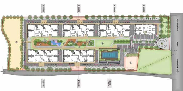 Master Plan of Prestige Windsor Park in Vanagaram, Chennai - Image 9171