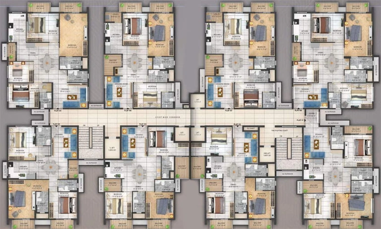 Floor Plan of Stalwart Skycity in Patia, Bhubaneswar - Image 7120