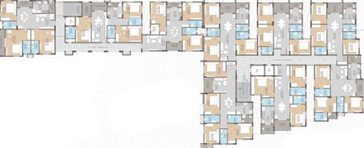 Floor Plan of Threshold Landmark in Patrapada, Bhubaneswar - Image 7345