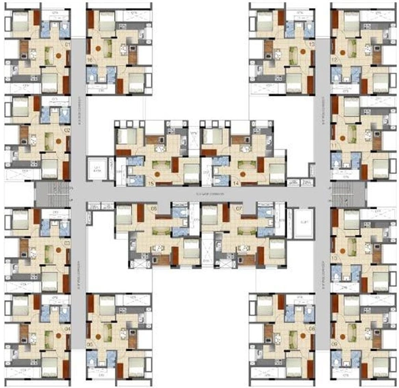 Floor Plan of Lancor Lumina in Guduvancheri, Chennai - Image 9104