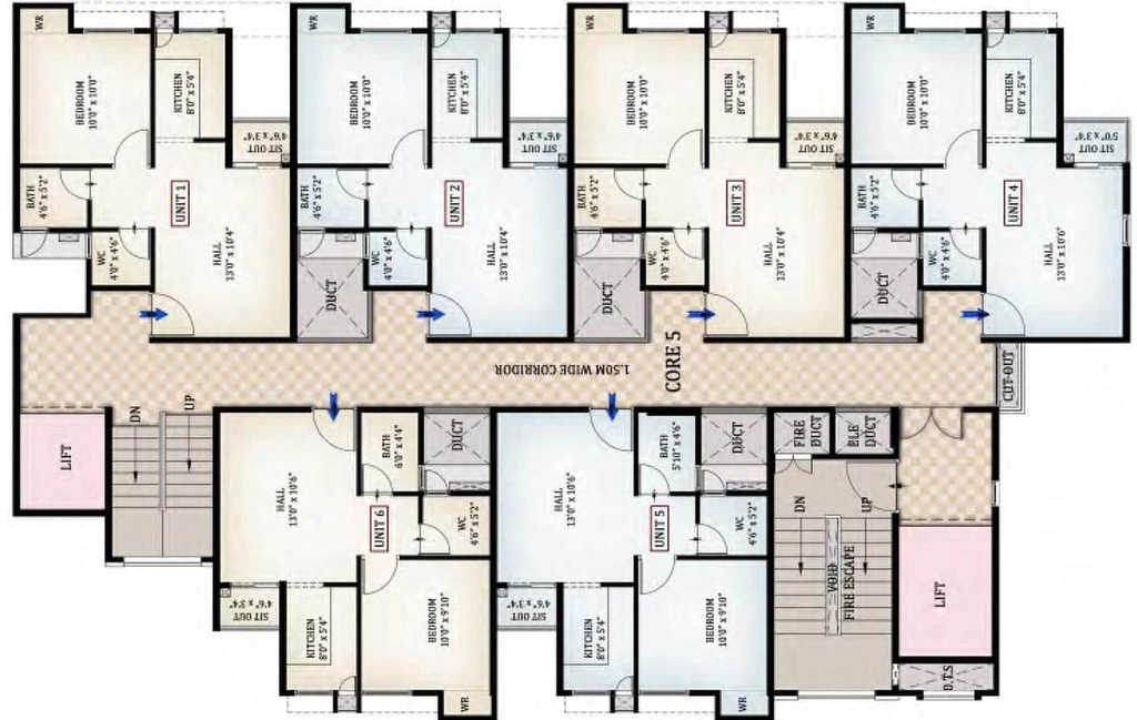 Floor Plan of Sidharth Crown in Madhavaram, Chennai - Image 9219