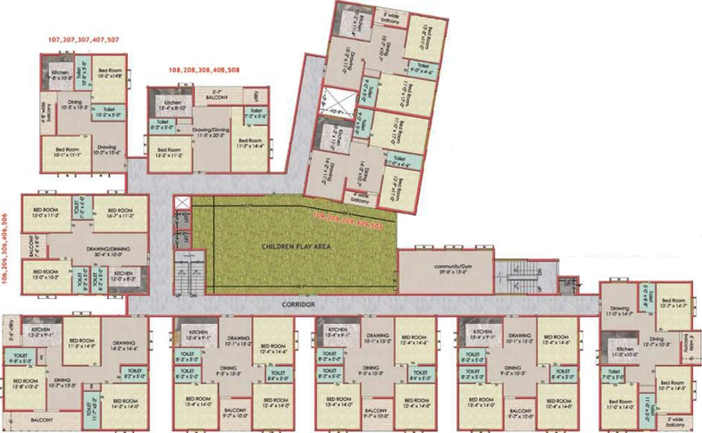 Floor Plan of Khushi Kalinga House in Palasuni, Bhubaneswar - Image 23758