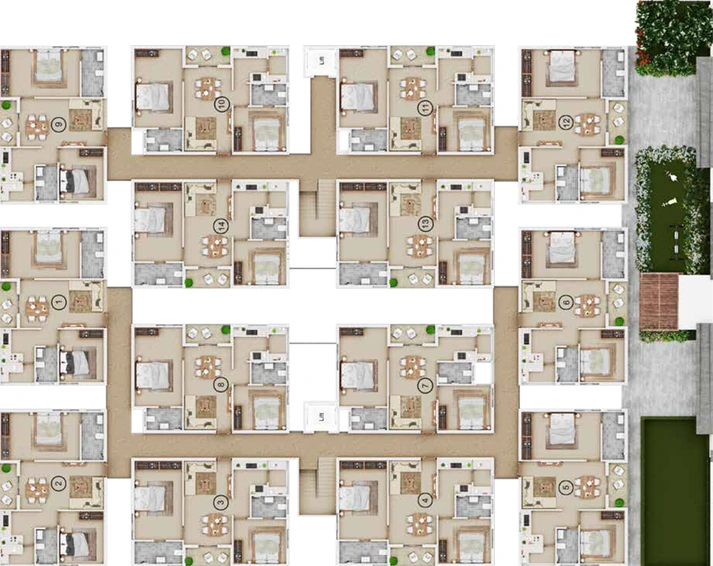 Floor Plan of Brahmha Erica in Saravanampatti, Coimbatore - Image 49560