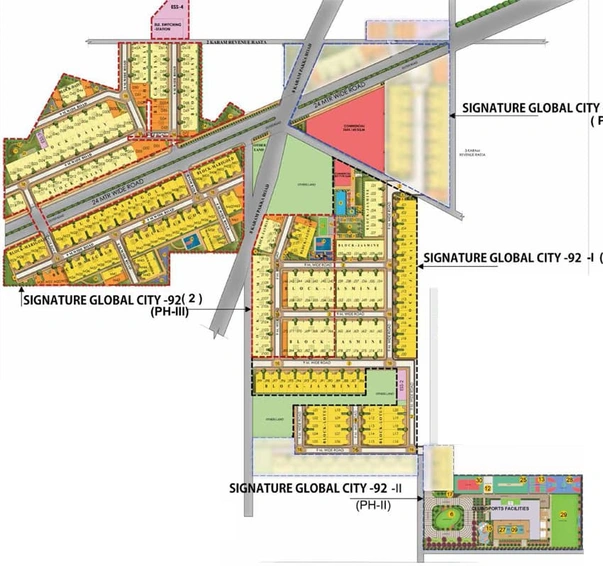 Master Plan of Signature Global City 92 in Sector 92, Gurgaon - Image 75651