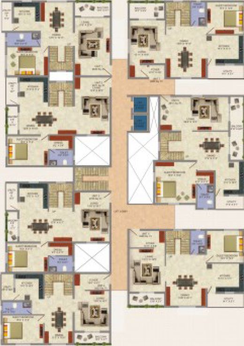 Floor Plan of Elysium Boulevard in ATT Colony, Coimbatore - Image 49573