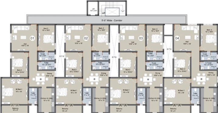 Floor Plan of Sree Daksha Macie in Vadavalli, Coimbatore - Image 14619