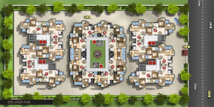 Master Plan of Sukriti Sai Yash Residency in Faizabad Road, Lucknow - Image 17955