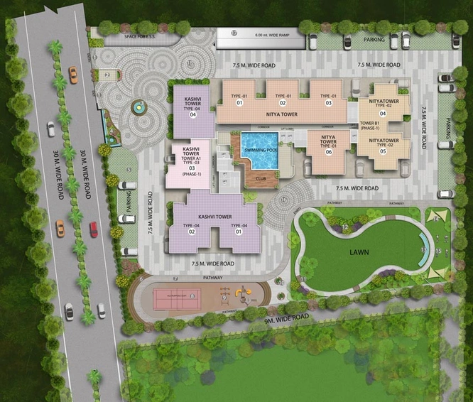Master Plan of Aigin Royal Park in NH 24, Ghaziabad - Image 91335