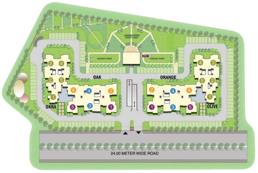 Master Plan of SVP Gulmohur Residency in Indirapuram, Ghaziabad - Image 91321