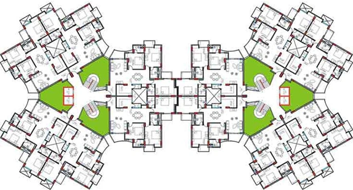 Floor Plan of KDP Grand Savanna in Raj Nagar Extension, Ghaziabad - Image 92324
