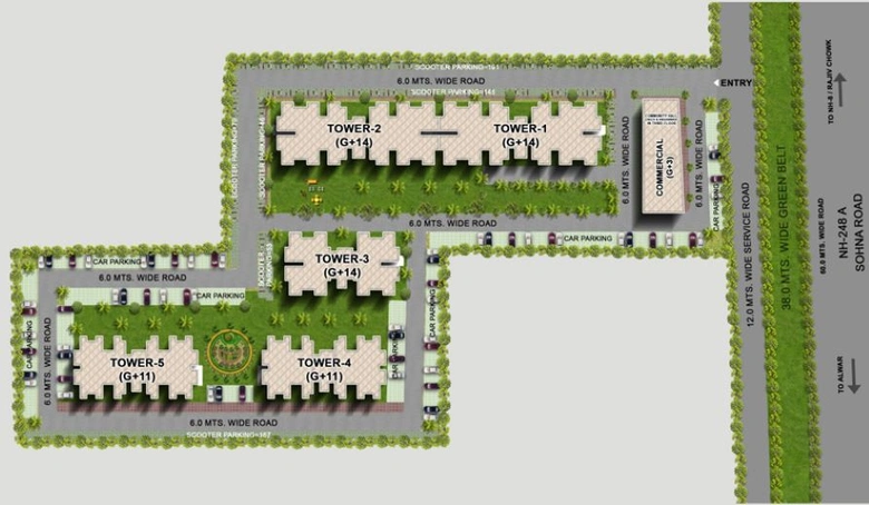 Master Plan of Tulsiani Easy In Homes in Sohna Road, Gurgaon - Image 124235